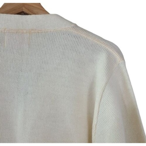Vintage Stadium Shaker Co 100% Wool Varsity Sweater "B" Cardigan - Picture 7 of 10